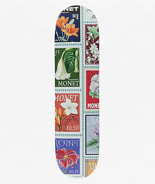 Monet Floral Stamps 8.0 Skateboard Deck | Zumiez