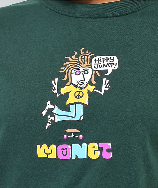 Monet Hippy Jump Dark Green T-Shirt