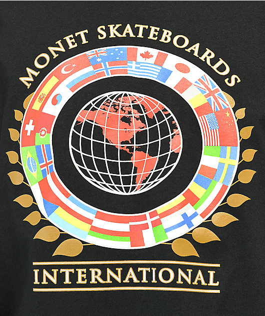 Monet International Black Long Sleeve T-Shirt