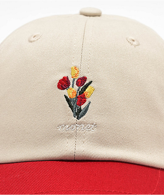 Monet Skateboards Bouquet Birch & Red Strapback Hat | Zumiez