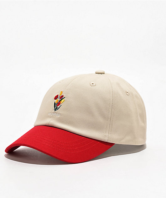 Monet Skateboards Bouquet Birch & Red Strapback Hat | Zumiez