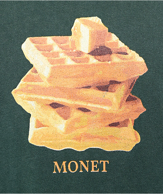 Monet Skateboards Breakfast Forest Green T-Shirt