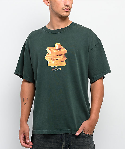 Monet Skateboards Breakfast Forest Green T-Shirt