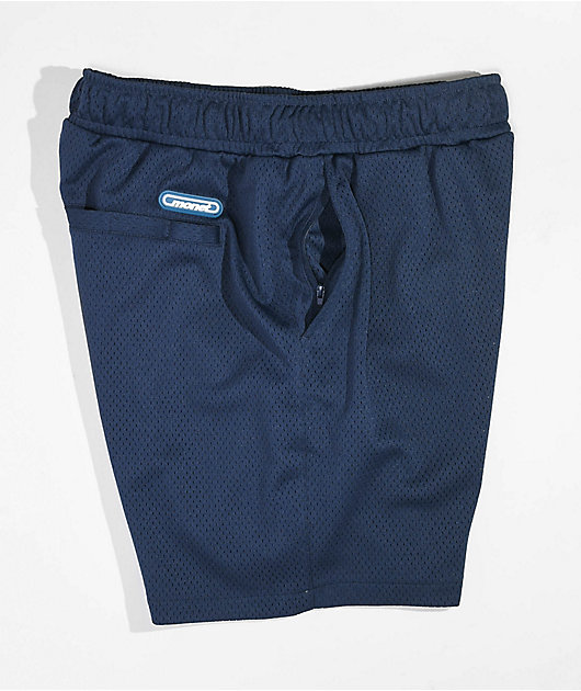Monet Skateboards Coast Navy Blue Mesh Shorts