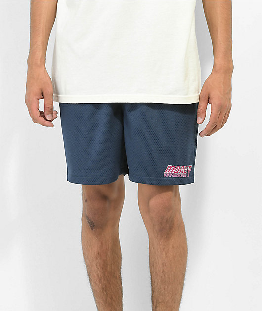 Monet Skateboards Coast Navy Blue Mesh Shorts