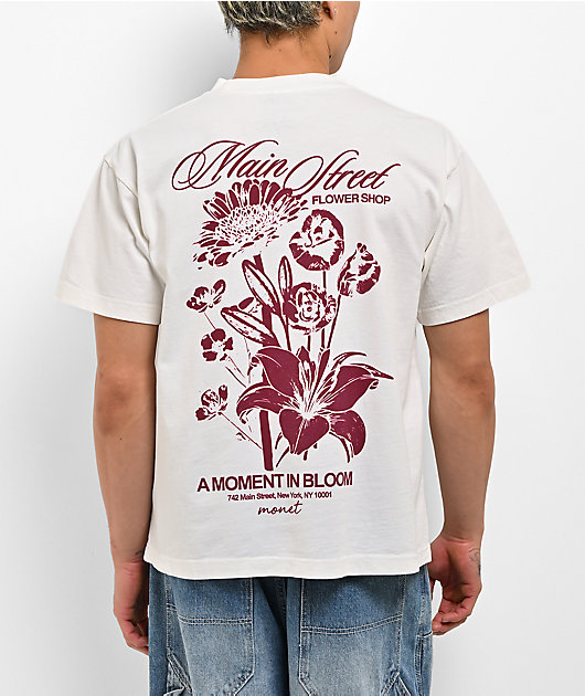 Monet Skateboards Flowershop Off White T-Shirt