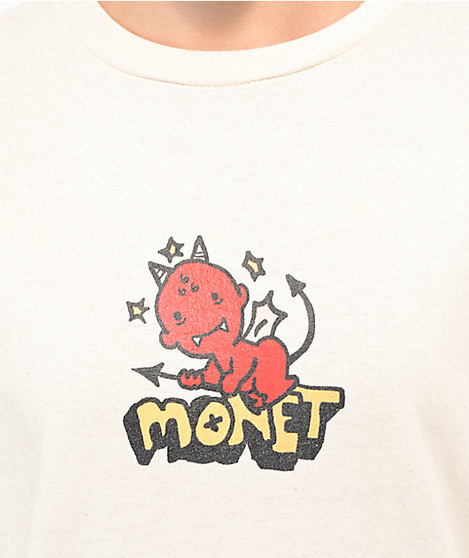 Monet Skateboards Lil Devil Natural Long Sleeve T-Shirt