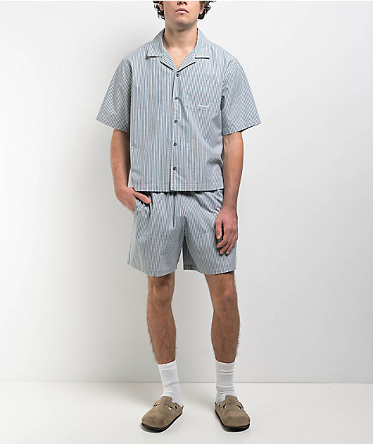 Monet Skateboards Striped Light Blue Shorts | Zumiez