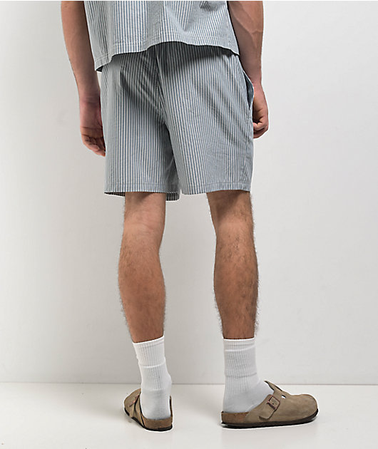 Monet Skateboards Striped Light Blue Shorts