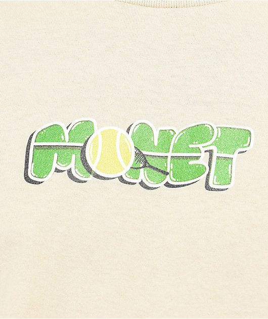 Monet Skateboards Tennis Champ Tan T-Shirt