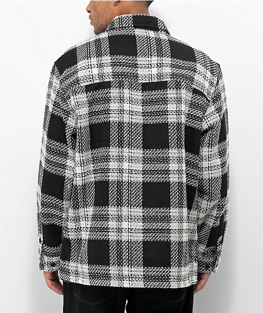 Monet Tips Heavy Black Flannel Shirt