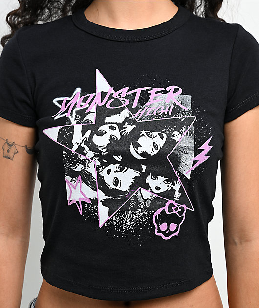 Monster High The Star Black Crop T-Shirt