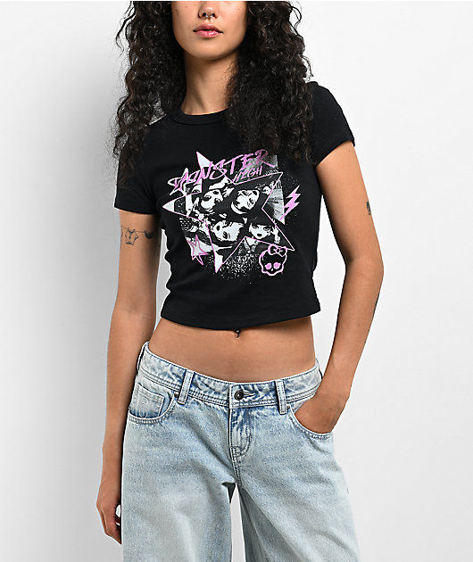 Monster High The Star Black Crop T-Shirt