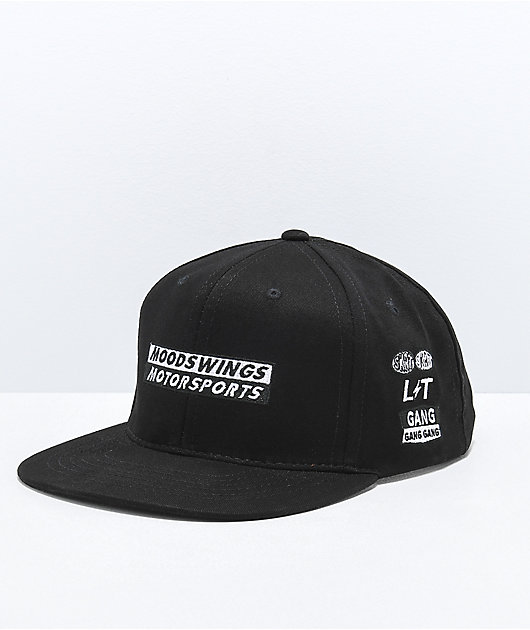 Moodswings Motorsports Black Snapback Hat