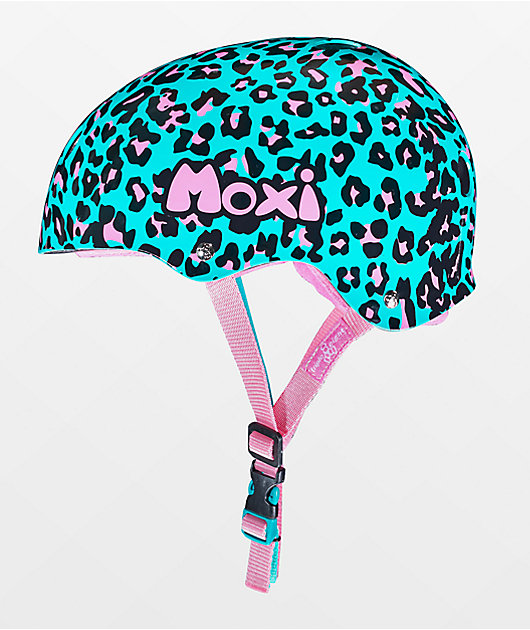 Moxi Blue Leopard Skateboard Helmet Zumiez