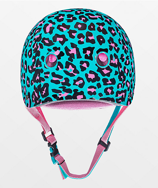 Moxi Blue Leopard Skateboard Helmet Zumiez