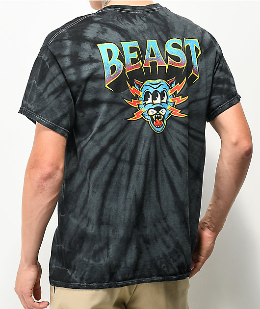 Mr. Beast Hunter Black & Grey Tie Dye T-Shirt