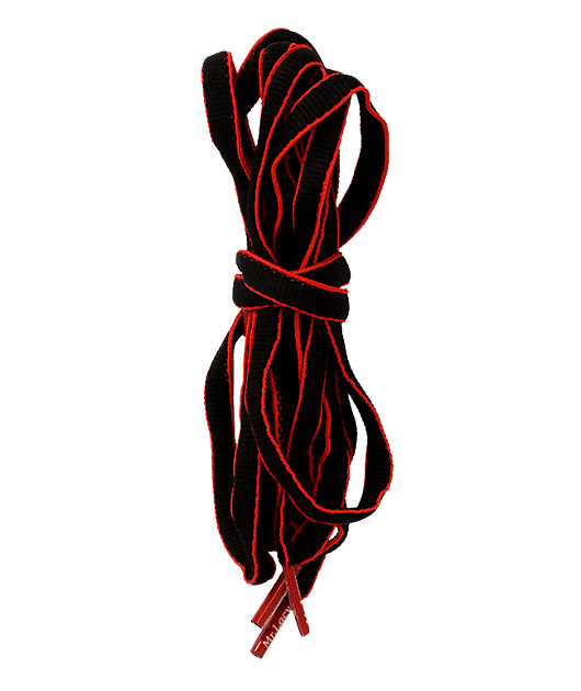 red and black boot laces