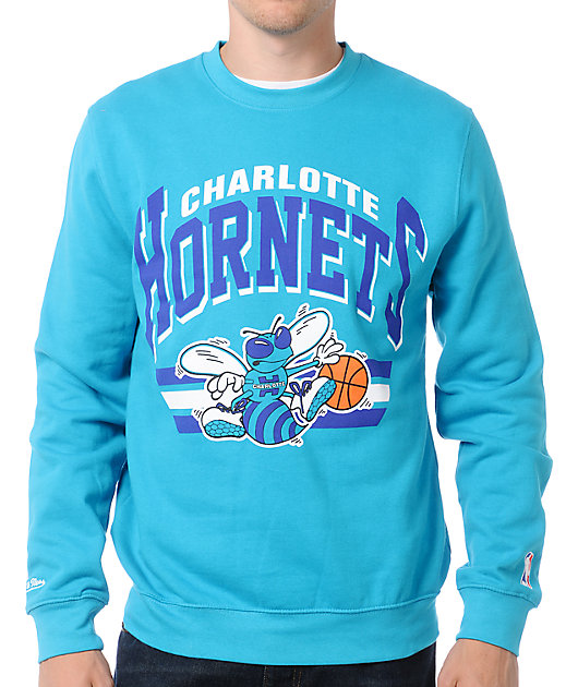 charlotte hornets crewneck sweatshirt