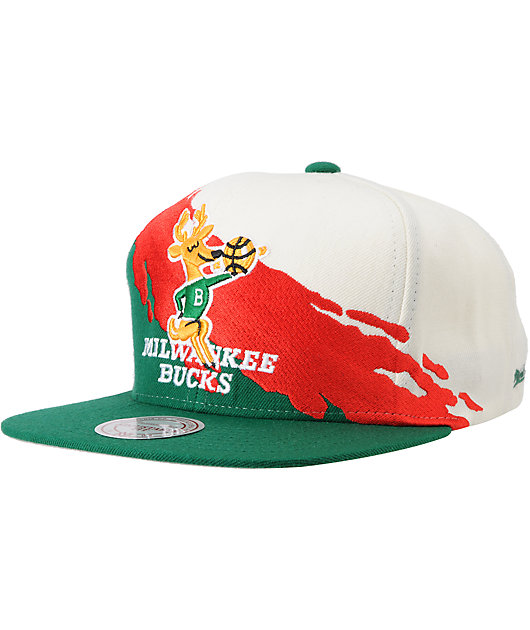 milwaukee bucks mitchell and ness snapback