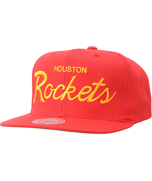 mitchell and ness rockets snapback