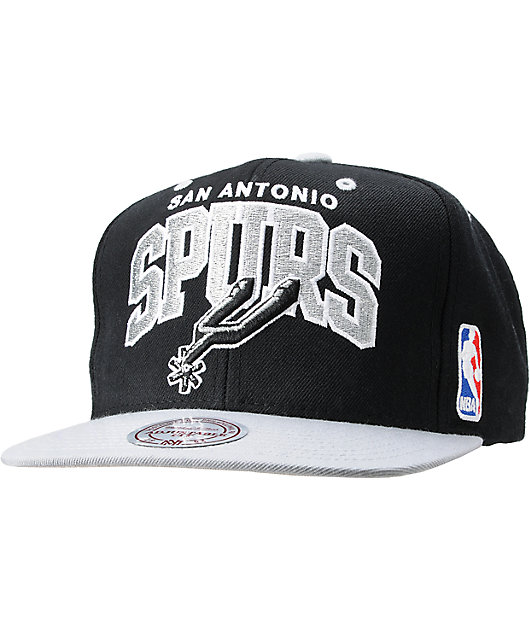 san antonio spurs snapback hat mitchell and ness
