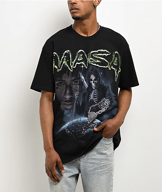 NBA YoungBoy Reaper's Child Rhinestone Black T-Shirt