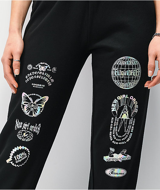 holographic sweatpants