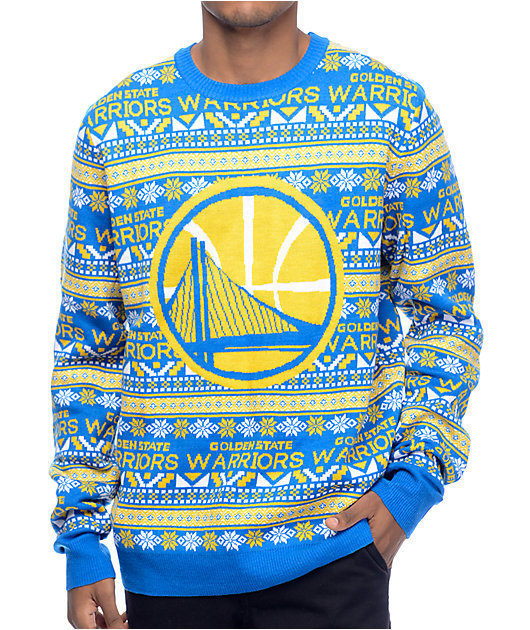 warriors ugly sweater