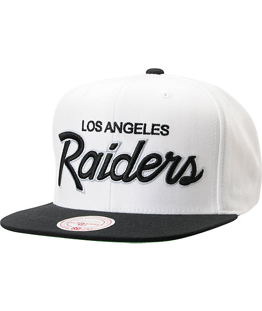 white raiders cap