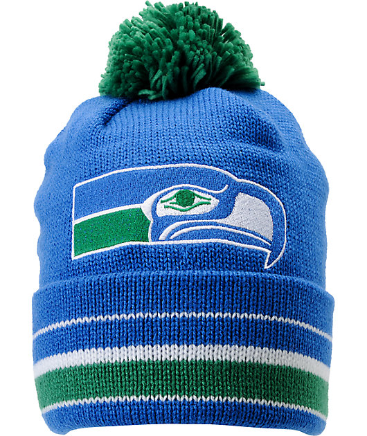 mitchell and ness seahawks beanie