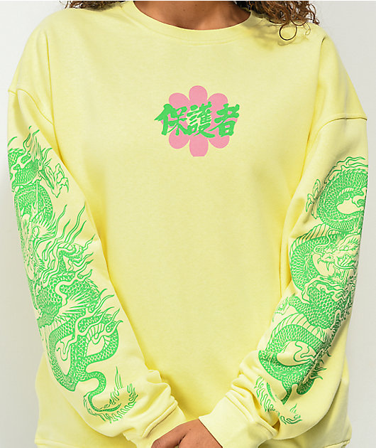 yellow crew sweatshirt