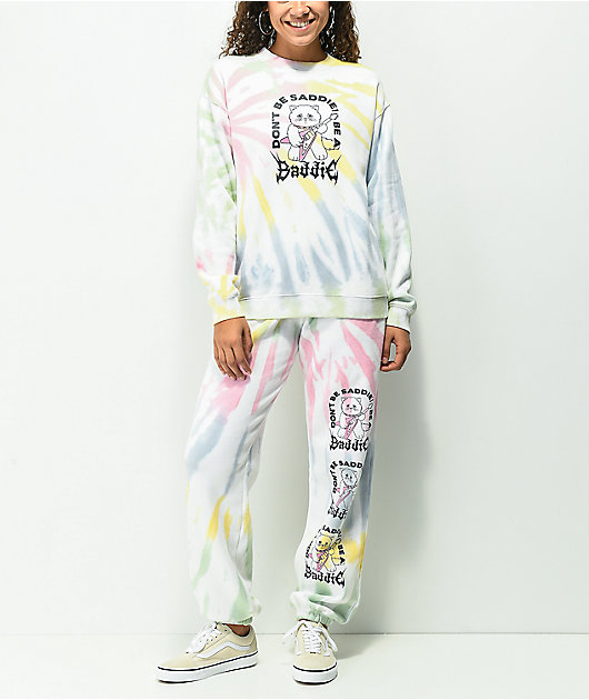 NGOrder Saddie Baddie Multicolor Tie Dye Sweatpants