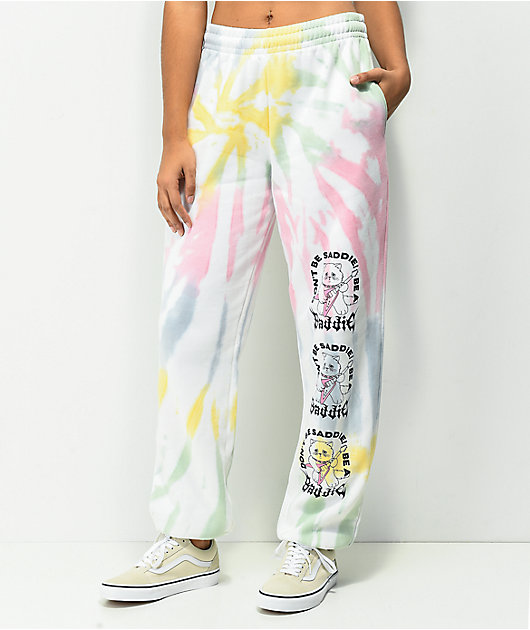 NGOrder Saddie Baddie Multicolor Tie Dye Sweatpants Zumiez
