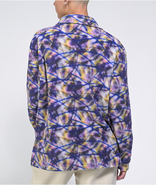 NGOrder Splatter Black, White & Multi Fleece Shacket 