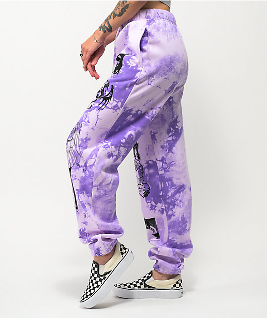 NGOrder Sweetheart Purple Tie Dye Sweatpants