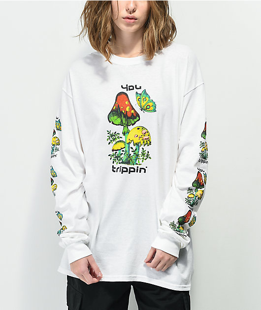NGOrder You Trippin' White Long Sleeve T-Shirt | Zumiez