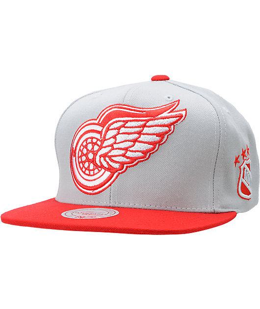 Red wings snapback hat Clearance