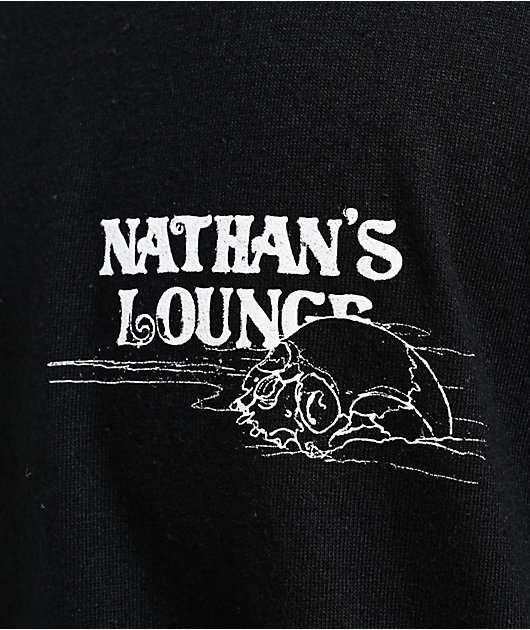 Nathans Lounge Our Freedoms Like Spiderwebs Black T-Shirt