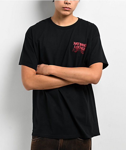 Nathans Lounge Rose Of Death Black T-Shirt | Zumiez