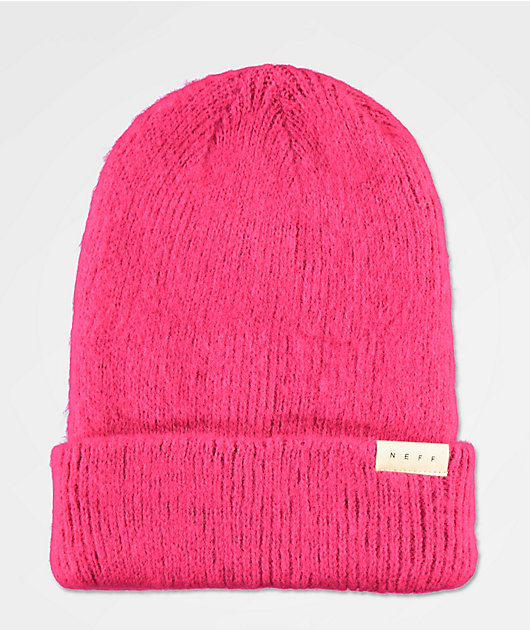 neff hot pink beanie