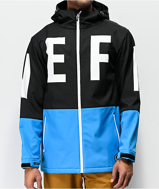neff softshell snowboard jacket