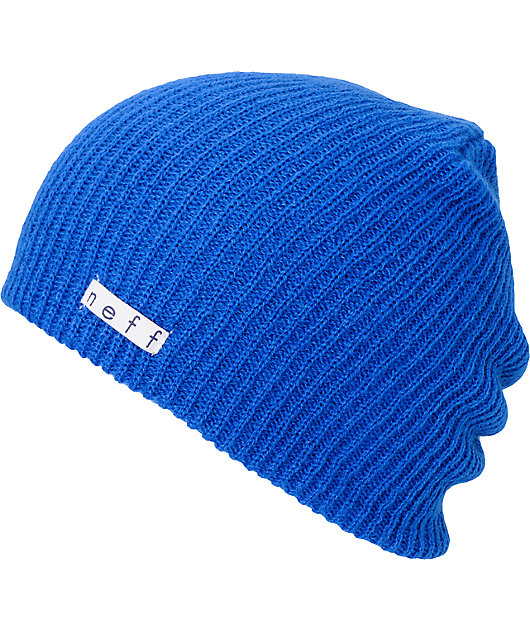 blue neff beanie