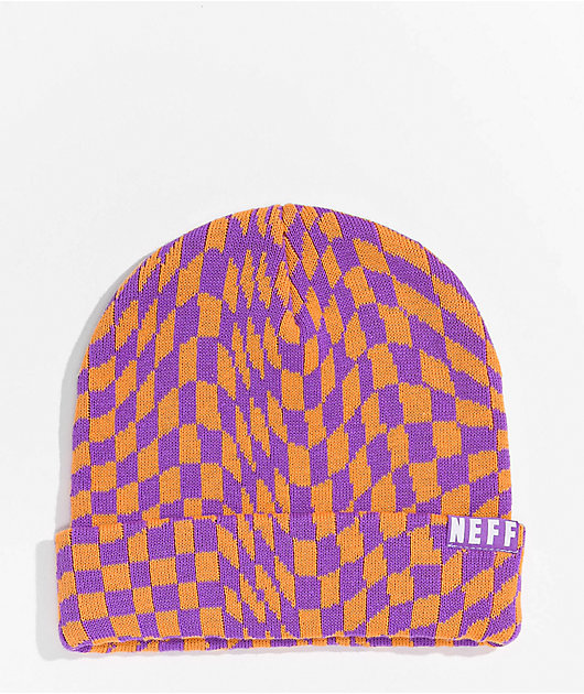 neff beanie purple