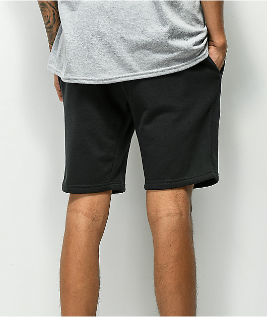 plain black sweat shorts