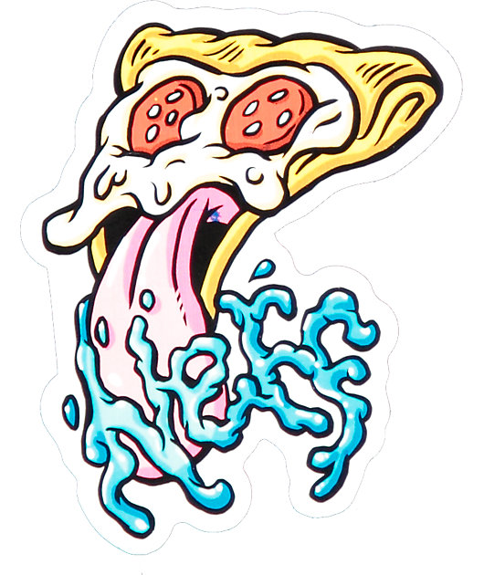Neff Pizza Monster Sticker