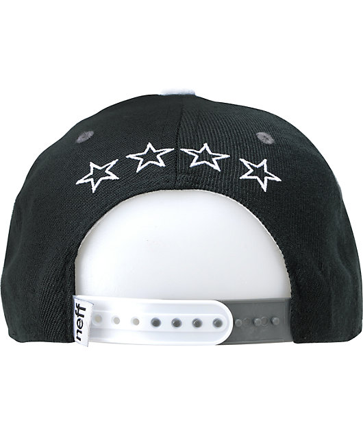 NEFF Fighting Tigers HS Team Snapback Hat Headwear Cap Sports Mascot Black/Grey