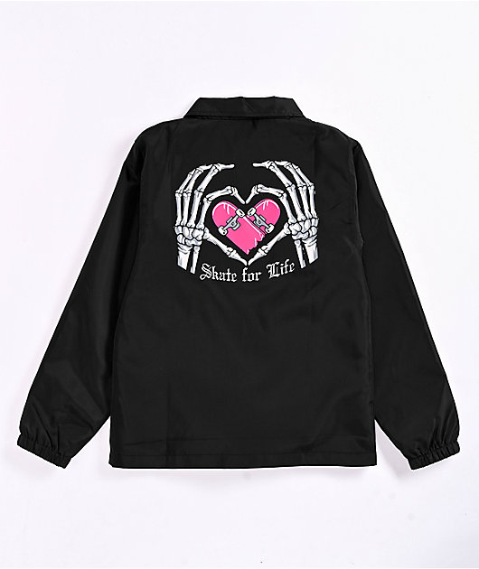 Neon Riot Kids Skate For Life Black Coaches Jacket