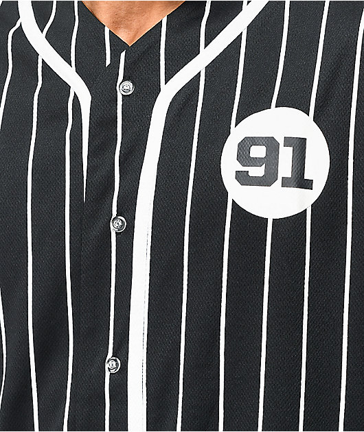 Neon Riot x NASA 91 camiseta de béisbol negra