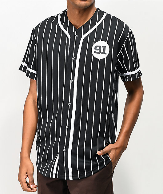 Neon Riot x NASA 91 camiseta de béisbol negra